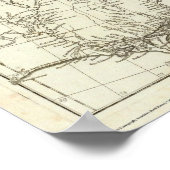 カナダの地図 ポスター (角)