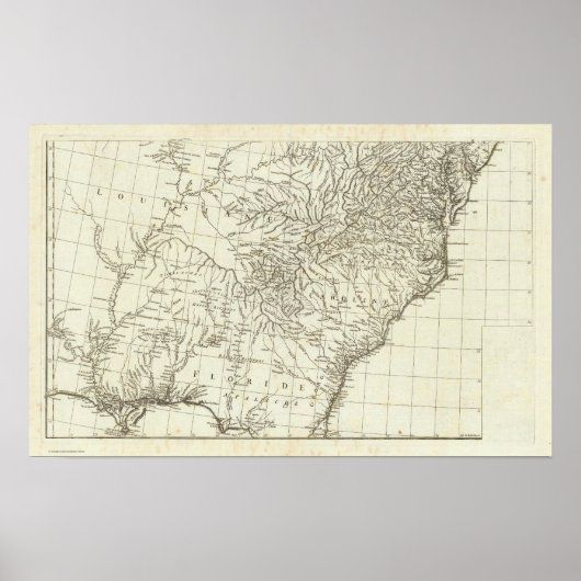 カナダの地図 ポスター (正面)