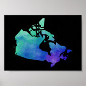 カナダの地図 ポスター (正面)