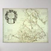 カナダの地図 ポスター (正面)