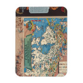 カナダの地図 – 天然資源と産業資源 マグネット (縦)