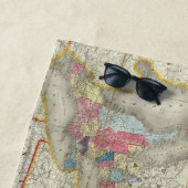 カナダの地域の地図 ビーチタオル (インサイチュ)