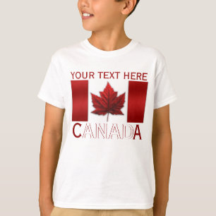カナダの子供のワイシャツのカナダの旗の子供の記念品の上 Tシャツ