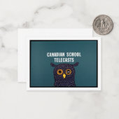 カナダの学校テレケスト ノートカード (正面/裏面インサイチュ)