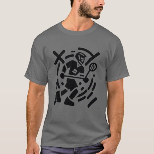 カナダの家族の間での人気スポーツ、ラクロス Tシャツ (正面)