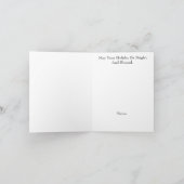 カナダの山と星のクリスマスカード カード (内部)