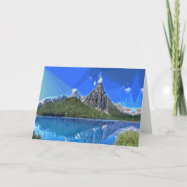 カナダの山の景色 シーズンカード