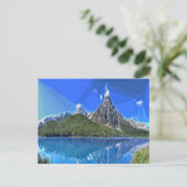 カナダの山の景色 ポストカード (スタンド正面)