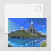 カナダの山の景色 ポストカード (正面/裏面)