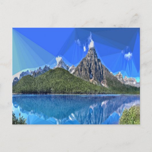 カナダの山の景色 ポストカード (正面)