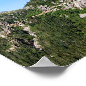 カナダの山腹のユーコン列車 ポスター (角)