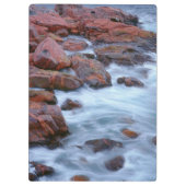 カナダの岩だらけの海岸線と海 クリップボード (裏面)