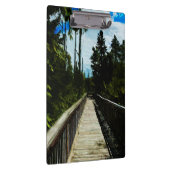 カナダの峡谷を渡るフットブリッジ クリップボード (右)