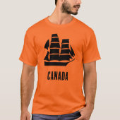 カナダの帆船 Tシャツ (正面)