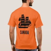 カナダの帆船 Tシャツ (裏面)