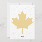 カナダの平らなホリデーカード シーズンカード (裏面)