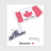 カナダの忘れトラックカー、コンボイビニル シール (シート)