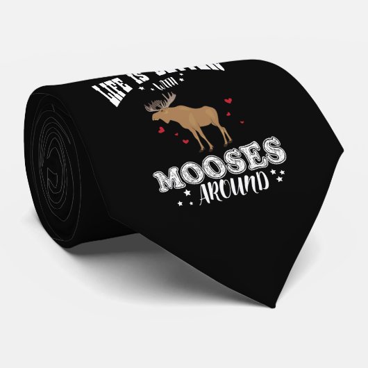 カナダの恋人のためのアメリカヘラジカのギフトの農家のオオシカ ネクタイ (ロール)