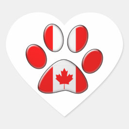 カナダの愛国猫 ハートシール