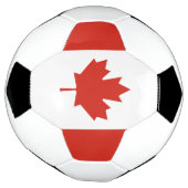 カナダの愛国的な旗 サッカーボール (回転)