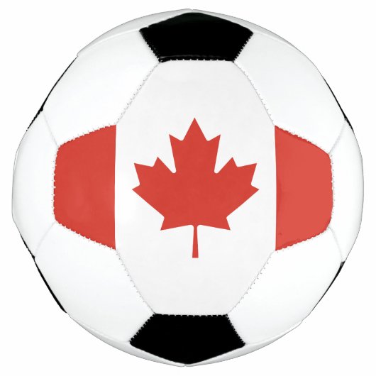 カナダの愛国的な旗 サッカーボール (正面)