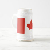 カナダの愛国的な旗 ビールジョッキ (正面左)
