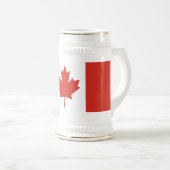 カナダの愛国的な旗 ビールジョッキ (正面右)