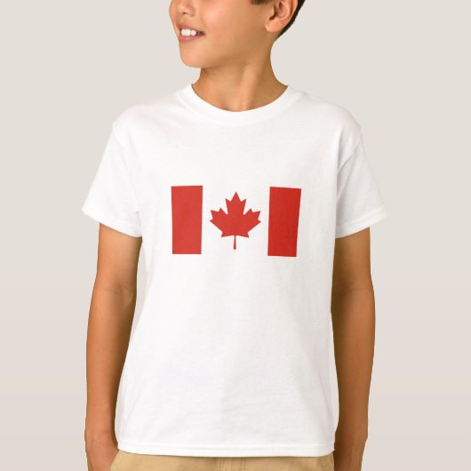 カナダの愛国的な旗 Tシャツ (正面)