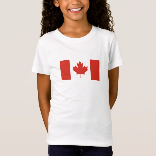 カナダの愛国的な旗 Tシャツ (正面)