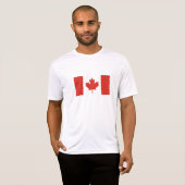 カナダの愛国的な旗 Tシャツ (正面フル)