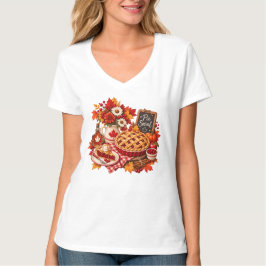 カナダの感謝祭パイ・ソーシャル Tシャツ