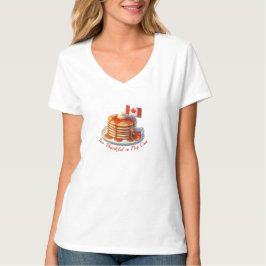 カナダの感謝祭ユーモア | パンケーキ ファンTシャツ Tシャツ