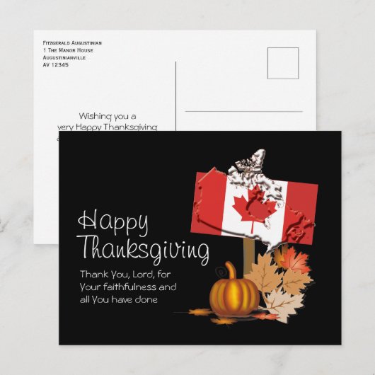 カナダの感謝祭 | ポストカード (正面/裏面)