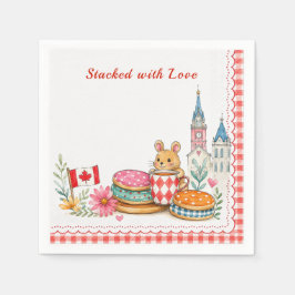 カナダの感謝祭 Stacked with Love スタンダードカクテルナプキン