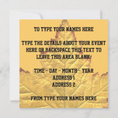 カナダの招待状をカスタマイズ Varsity カナダ RSVP 招待状 (裏面)