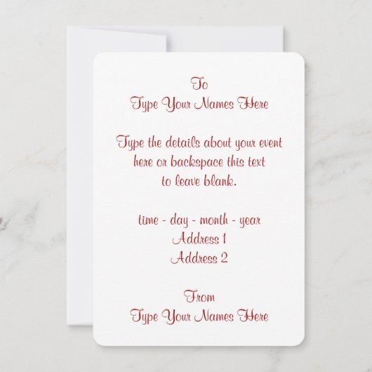 カナダの招待状 パーソナライズド カナダの返信カード 招待状 (裏面)