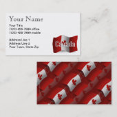 カナダの振る旗 名刺 (正面/裏面)