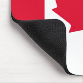 カナダの旗のカエデの葉赤く白いカナダ マウスパッド (コーナー)