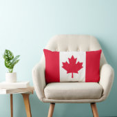 カナダの旗のカエデの葉赤く白いカナダ ランバークッション (椅子)