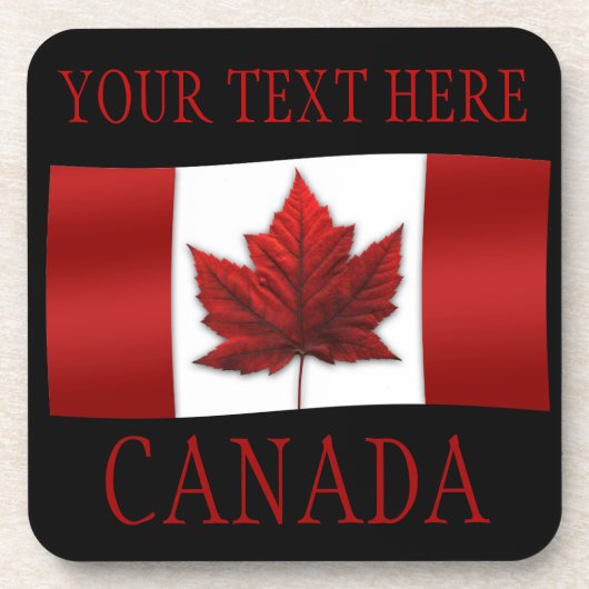 カナダの旗のコースターのカスタムなカナダのコースターのギフト コースター (正面)
