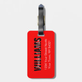 カナダの旗のパーソナライズな荷物のラベル ラゲッジタグ (裏面縦)