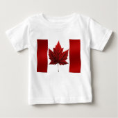 カナダの旗のベビーのワイシャツのカナダのベビーの記念品 ベビーTシャツ (正面)
