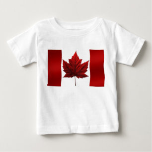 カナダの旗のベビーのワイシャツのカナダのベビーの記念品 ベビーTシャツ