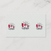 カナダの旗の地図2.0 名刺 (裏面)