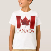 カナダの旗の子供のワイシャツのカナダの子供の記念品の上 Tシャツ (正面)