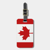 カナダの旗の荷物のラベル(あなたの住所背部を加えて下さい) ラゲッジタグ (正面縦)