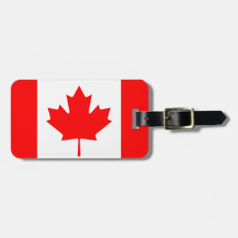 カナダの旗の荷物はバッグおよびスーツケースのために付きます ラゲッジタグ