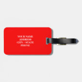 カナダの旗の荷物はバッグおよびスーツケースのために付きます ラゲッジタグ (裏面横)