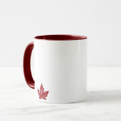 カナダの旗の記念品のコーヒーカップのカナダのマグ マグカップ (正面左)