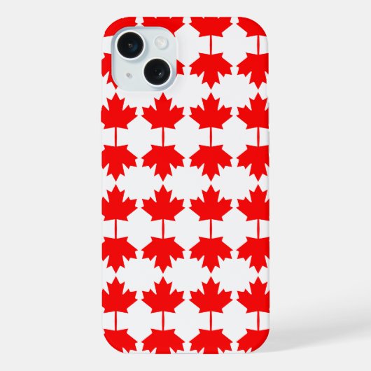 カナダの旗柄 iPhoneケース (裏面)
